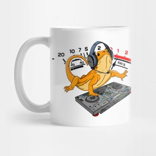 Bearded Dragon DJ Gift Djing VU Meter Level Mug